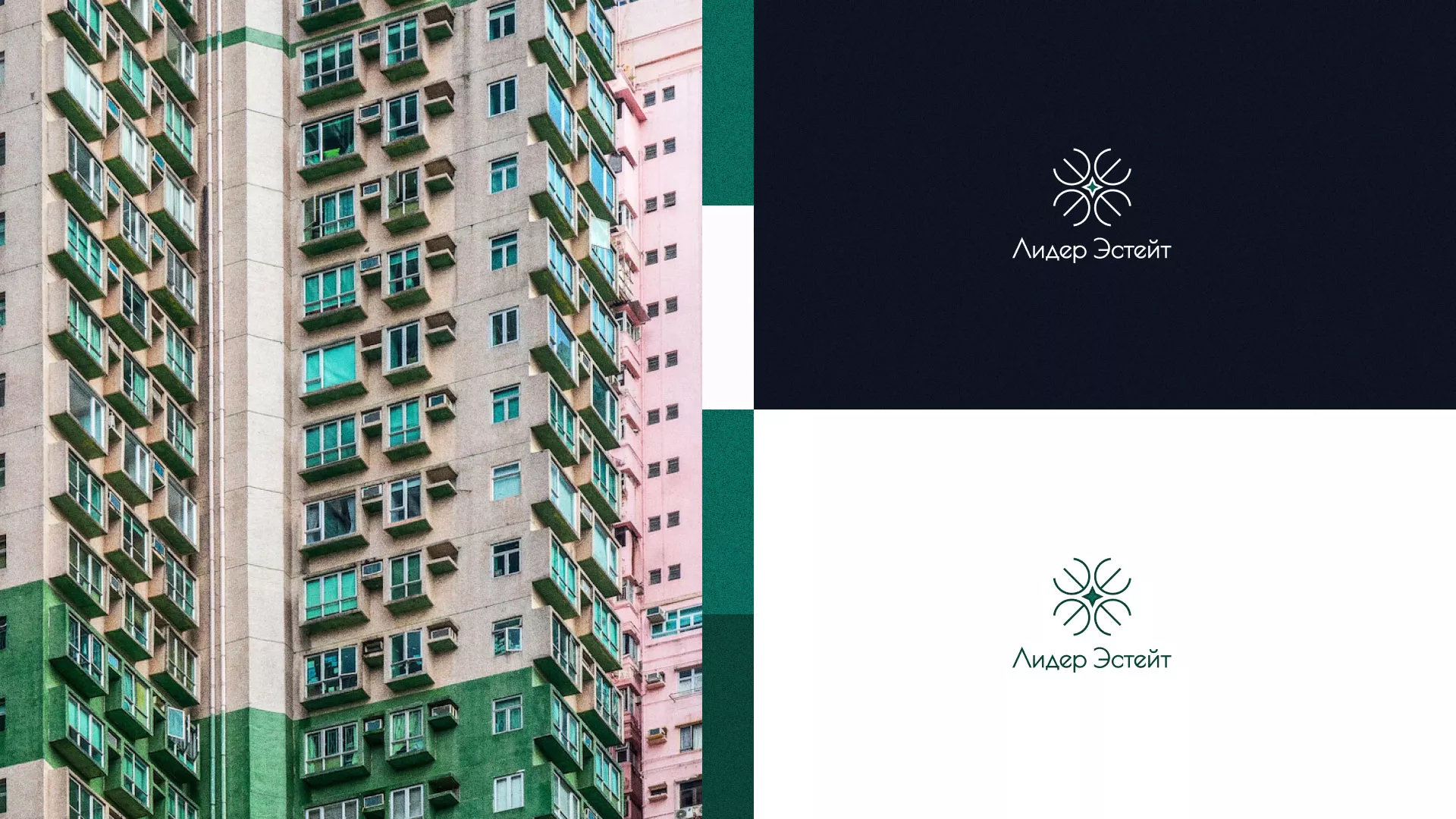Создание логотипа компании «Лидер Эстейт» в Горняке